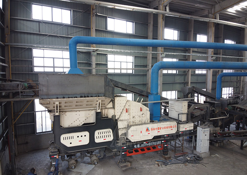 安徽黃山移動(dòng)式建筑垃破碎篩分生產(chǎn)線