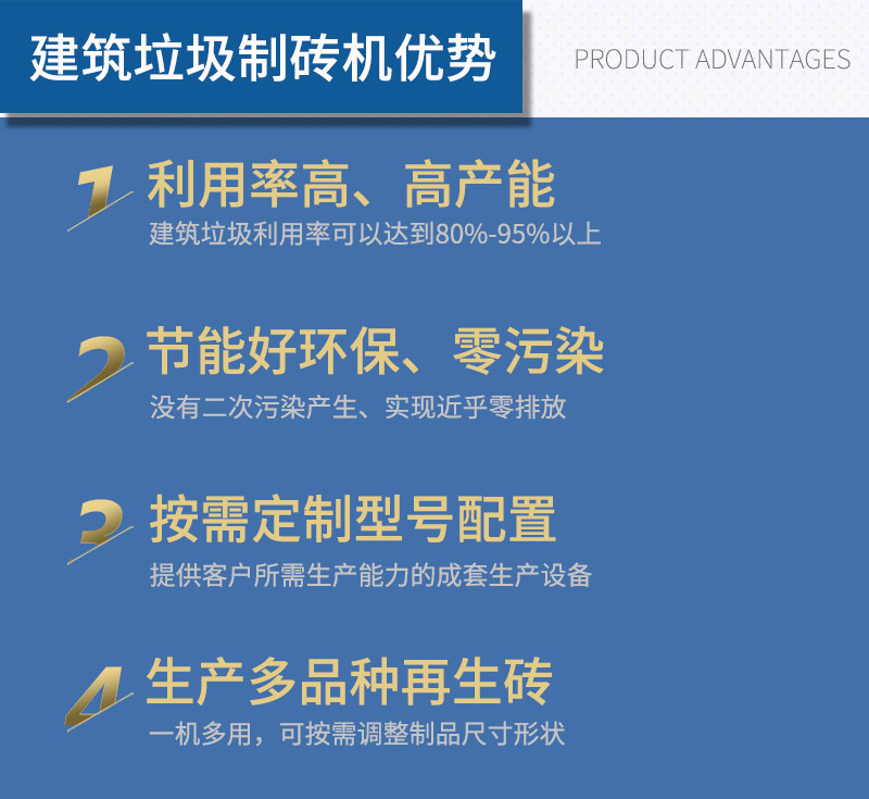 建筑垃圾制磚機優(yōu)勢