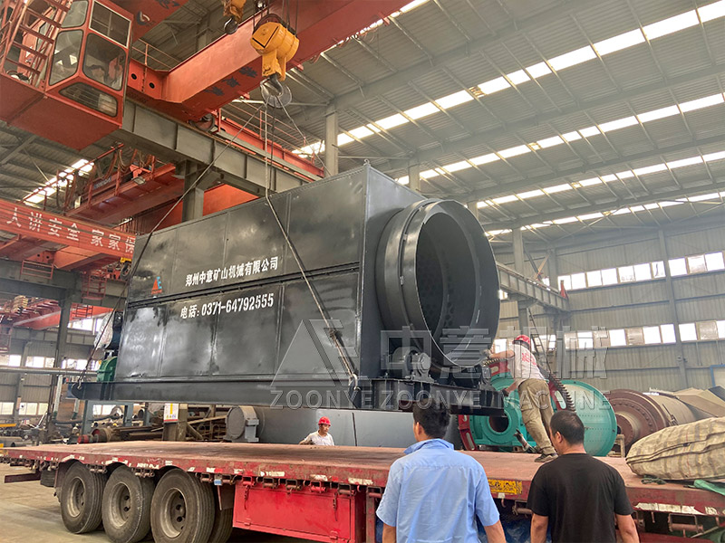 固廢處理設(shè)備滾筒篩實(shí)地工廠圖片