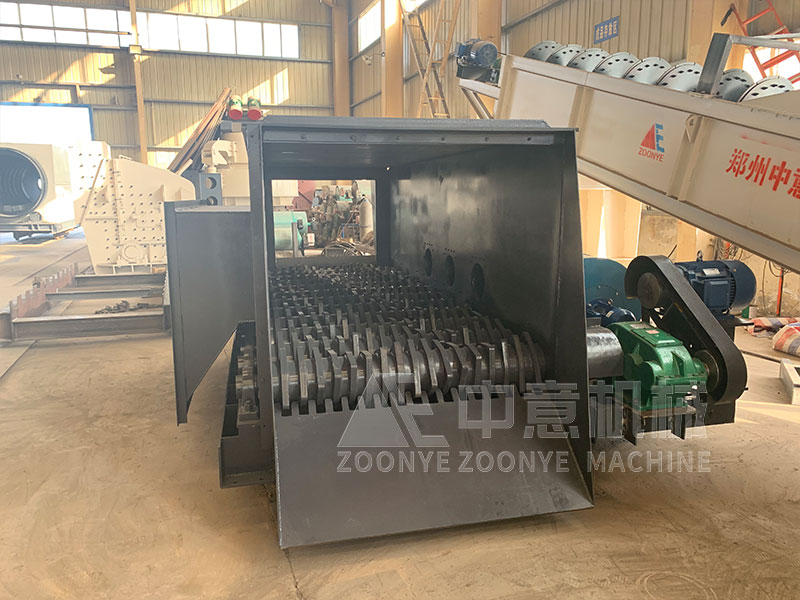 拆除垃圾制砂設(shè)備滾軸篩實(shí)地工廠圖片